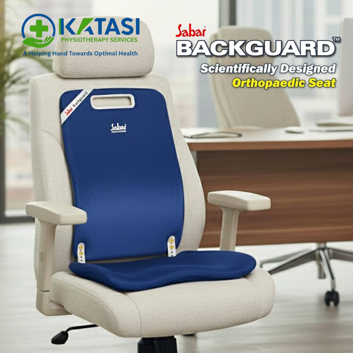 Backguard 3090XC - Ergonomic Back Support For Car & Office Seat
